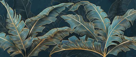 Glowing Tropical Theme Cafe Wallpaper – Myindianthings