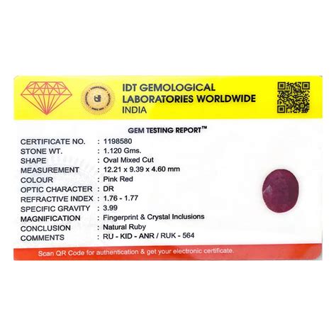 African Ruby - 5.6 Carat - Natural and Certified | Pramogh