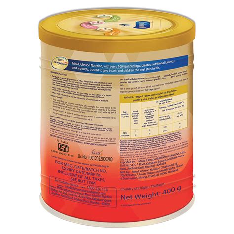 Enfamil A+ Follow Up Formula Stage 3 Powder, 400 gm Price, Uses, Side ...