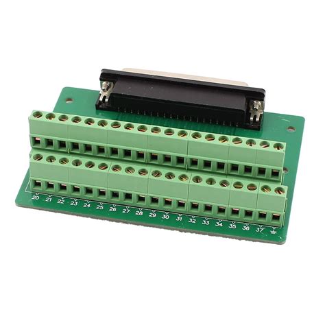uxcell DB37 Female Adapter to 37 Pin Terminal Dual Row Screw Breakout ...
