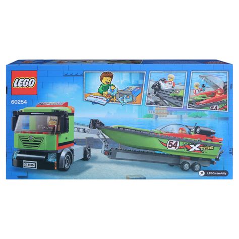 Buy LEGO City Race Boat Transporter 60254 Vehicle Building Set for Kids ...