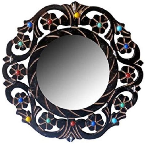 Worthy Shoppee Wooden Fancy Wall Hanging Mirror Decorative Mirror Price ...