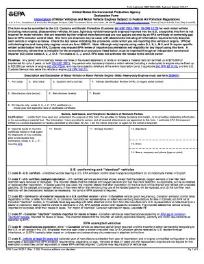 Fillable Online United States Environmental Protection Agency ...