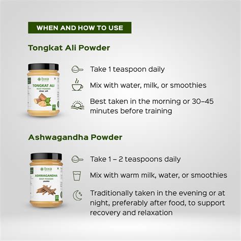 High Intensity Training Pack | Ashwagandha + Tongkat Ali Powder | Comb ...