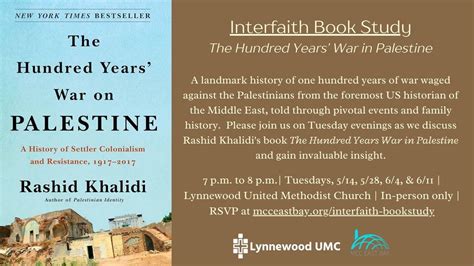 Interfaith Book Study: The Hundred Years War in Palestine, Lynnewood ...