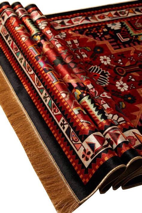 Black Velvet Carpet Prayer Rug