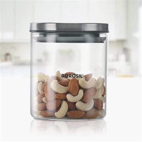 Buy BOROSIL 2- Piece Classic Jar with Lid Set - 600ml from Borosil at ...