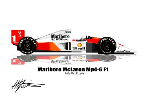 Marlboro mclaren mp4 6 f1 art by mark e lewis – Artofit