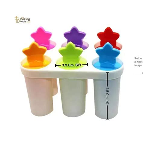 Multicolor 6 Cavity Popsicle Kulfi Mould for Ice Cream