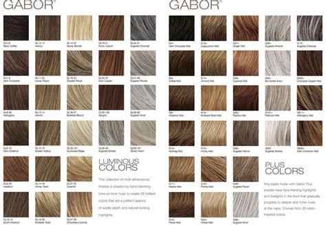 Wigs.com Color Chart 的图像结果