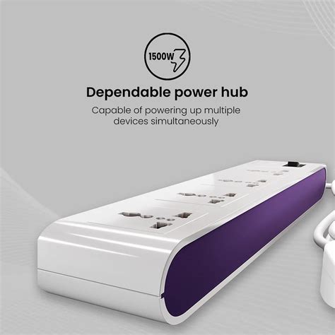 Buy Crompton Powerbox Alpha S 6 Amps 4 Sockets Extention Board (2 ...