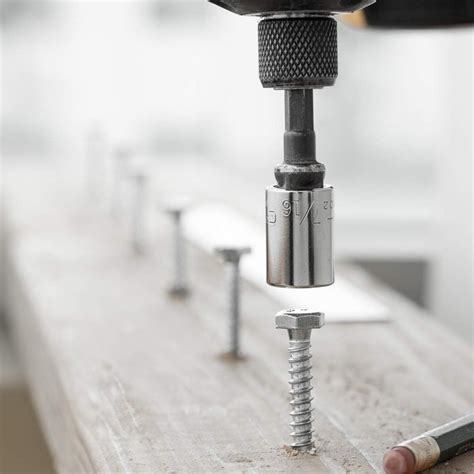 AZDS2-0XDQSA 4 Hex Drive Power Drill Socket Extension Bit Adaptor Set ...