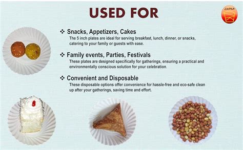 LUSKA 100% Biodegradable 5 inch Round White Paper Plates, for Parties ...