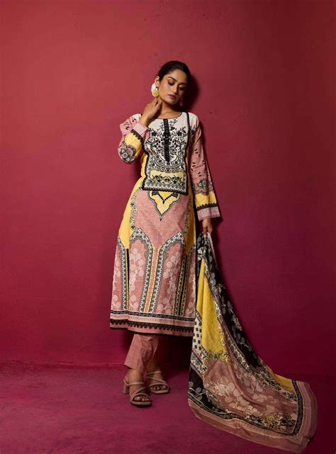 IBIZA RIYASAT VOL 5 MUSLIN DIGITAL PRINTS WITH HAND WORK SUITS AT BEST ...