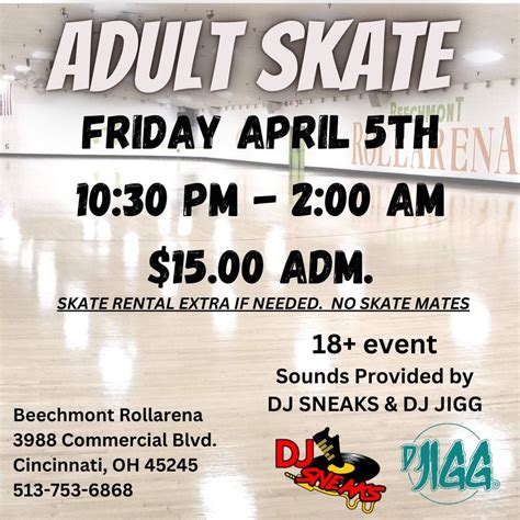 ADULT SKATE , 3988 Commercial Blvd, Cincinnati, OH, United States, Ohio ...