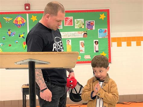 Alumnus Derrick Cash Shares Testimony at John C. Myers Elementary ...