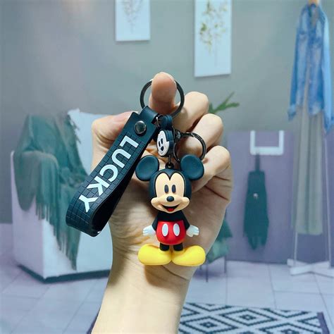 Cute 3D Mickey and Minnie Keychain Online