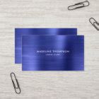 Design Metallic Blue Business Card 的图像结果