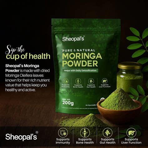 Sheopals Moringa Powder | Best Organic Moringa Leaf Powder in India
