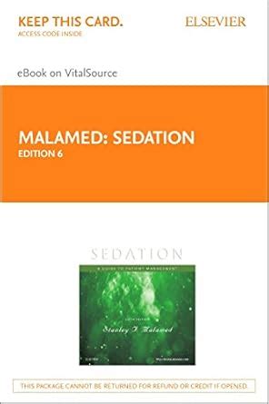 Buy Sedation - Elsevier Ebook on Vitalsource Retail Access Card: A Guide to Patient Management ...