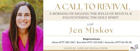 A Call to Revival with Jen Miskov [MONDAY 21st October], Women's ...