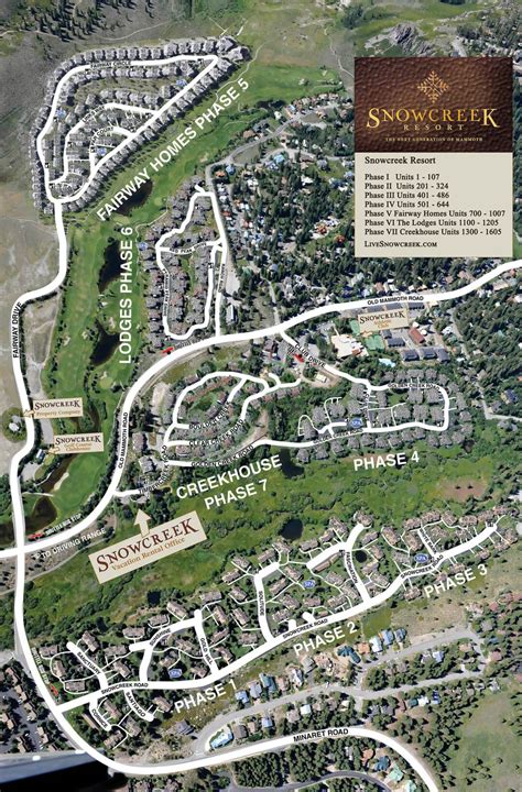 Mammoth Lakes, CA Resort Map