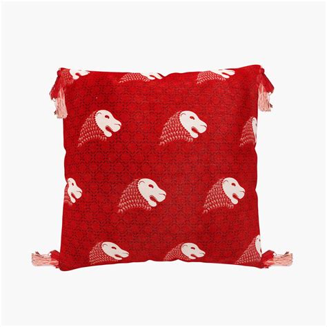 Buy Home Centre India Inspired Embellished Cushion Cover - 40 x 40 cm ...