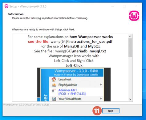 Install WampServer Windows 1.0 的图像结果
