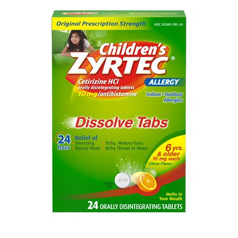 Dosing Charts for Adult & Children's Products | ZYRTEC®