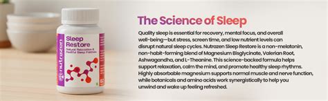 Nutrazen Sleep Restore – 60 Capsules | Triple Magnesium Formula ...