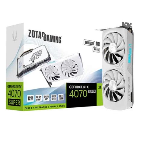 shop Zotac RTX 4070 Super Twin Edge OC White Edition 12GB Graphics Card ...