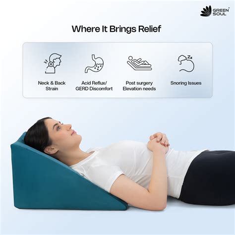 ErgoCore Wedge Pillow | Premium Memory Foam Wedge Cushion for Acid Reflux