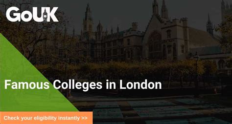 Colleges In London | Famous Colleges in London |GoUK