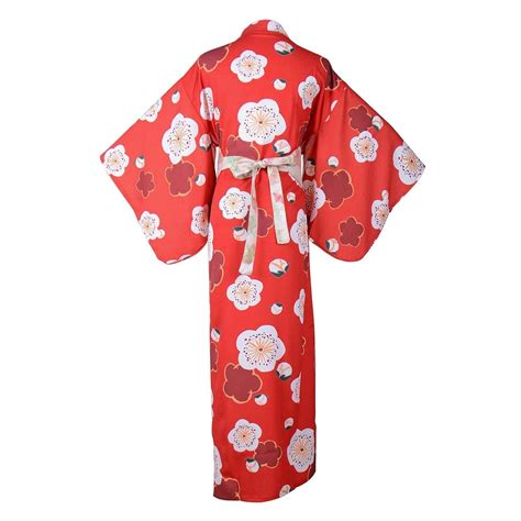 StarDY Satin Women's Red Kimono Costume Love Live Cosplay Yukata Deluxe ...