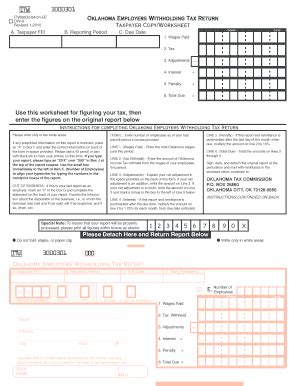 Oklahoma Tax Commission Ow 9 Form - Fill and Sign Printable Template Online
