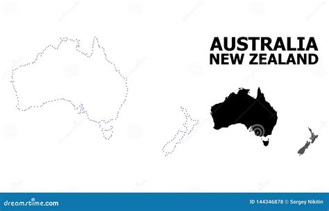 Australia And New Zealand Printable Map