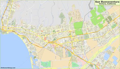 Map Of Ventura California