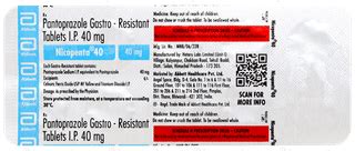 Nicopenta 40 Tablet 10: Uses, Side Effects, Price & Substitutes