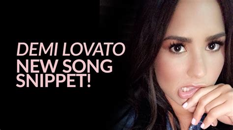 Demi Lovato - New Song 2017 (Snippet) - YouTube