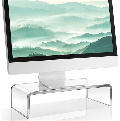 Parikshit Sublimation Acrylic Transparent Computer Monitor Riser Stand ...