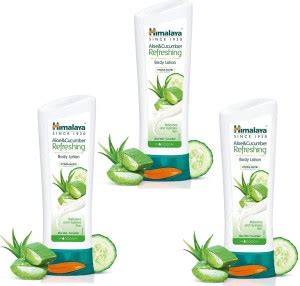 HIMALAYA Aloe & Cucumber Refreshing Body Lotion Pack of 3 X 100 ML ...