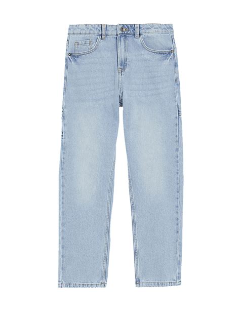 Buy Relaxed Pure Cotton Jeans at Marks & Spencer