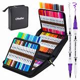 Buy Ohuhu Markers for Adult Coloring Books: 100 Colors Coloring Markers ...
