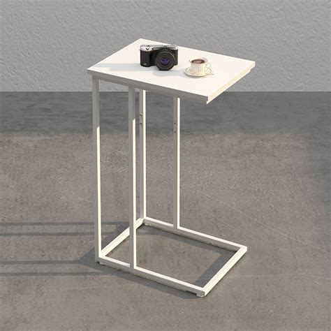 Innerjoin C Shaped End Table, C Side Table for Sofa, Couch and Bed for ...