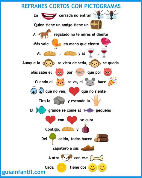 Refranes Cortos Y Su Significado Para NiÃ±os - Nepora