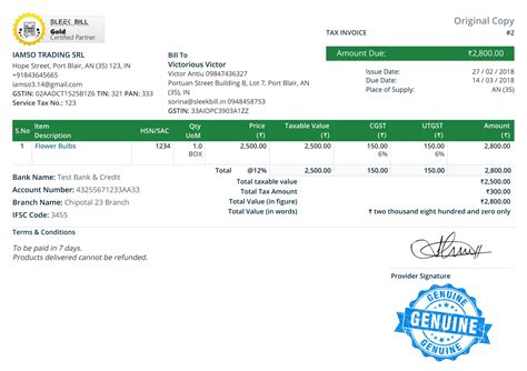 Check GSTIN number format to see if your bill is genuine
