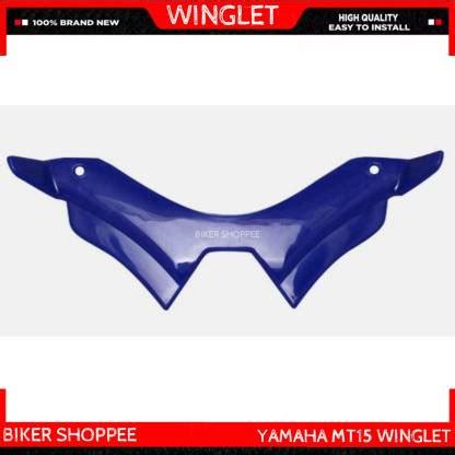 BIKER SHOPPEE WINGLET FOR YAMAHA MT15 (BLUE) Bike Fairing Kit Price in ...