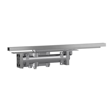 Concealed door closer with rack and pinion technology and guide rail ...