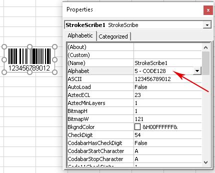 Excel Code 128 的图像结果