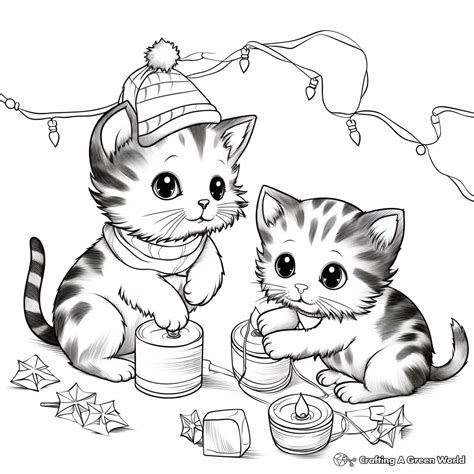 Printable Coloring Pages Christmas Cat [2025]